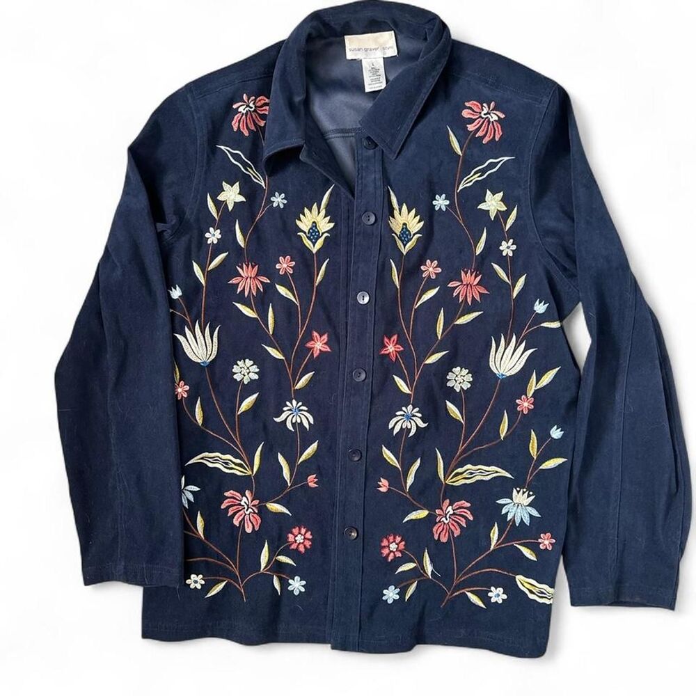 Unbranded Women's Blue and Navy Shirt